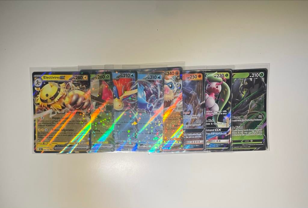 Pokemon kaarten: gx kaarten, V kaarten en ex kaarten, Ophalen of Verzenden, Zo goed als nieuw, Meerdere kaarten, Foil