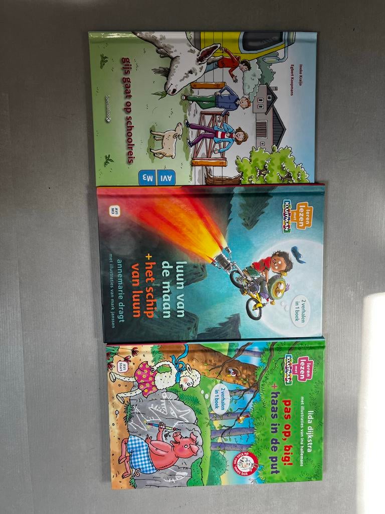 Leren lezen boekjes AVI M3 en AVI Start - Set van 3, Boeken, Ophalen of Verzenden, Gelezen, Fictie algemeen