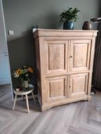 Eiken TV kast, Ophalen, 100 tot 150 cm, Eikenhout, Landelijk