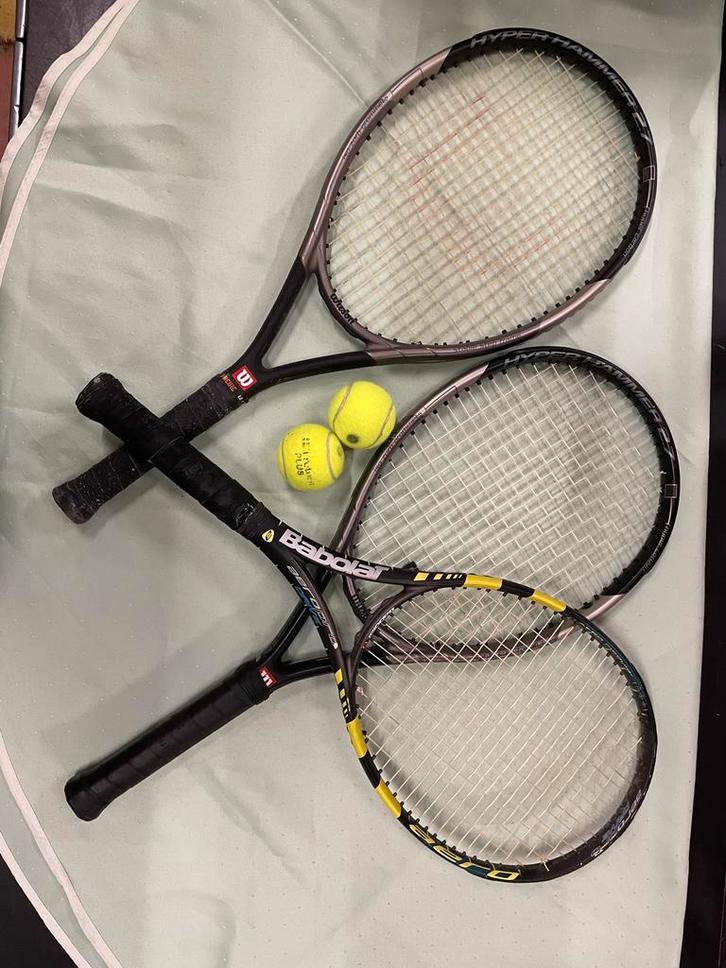 Tennisrackets: Wilson Hyper Hammer, Sport en Fitness, Tennis, Gebruikt, Racket, Wilson, Ophalen of Verzenden