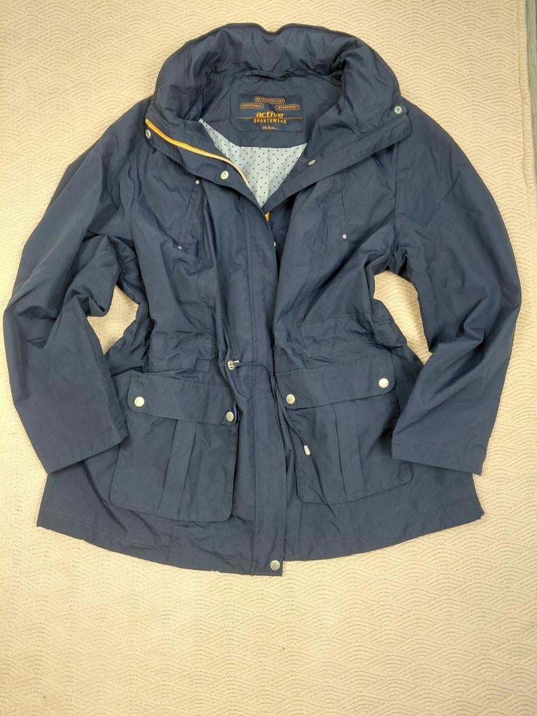 Ulla Popken Active Sportswear Donkerblauwe Parka, Blauw, Maat 46/48 (XL) of groter, Ulla Popken, Ophalen of Verzenden