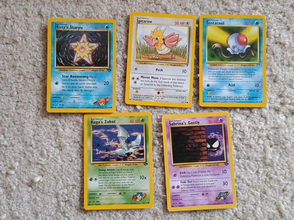Setje gym heroes en legendary collection pokemon kaarten, Hobby en Vrije tijd, Verzamelkaartspellen | Pokémon, Ophalen of Verzenden