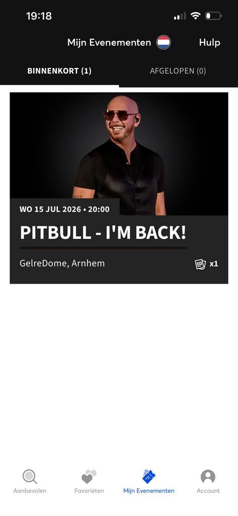 Pitbull - I'm back! Consert kaartje, Drie personen of meer, Maart