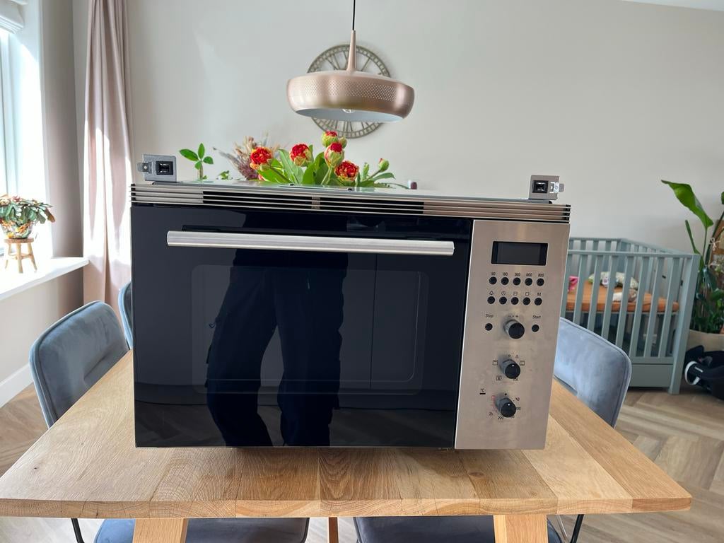 Siemens microwelle plus combi oven 59x40cm, Ophalen, Minder dan 45 cm, Gebruikt, Oven met grill