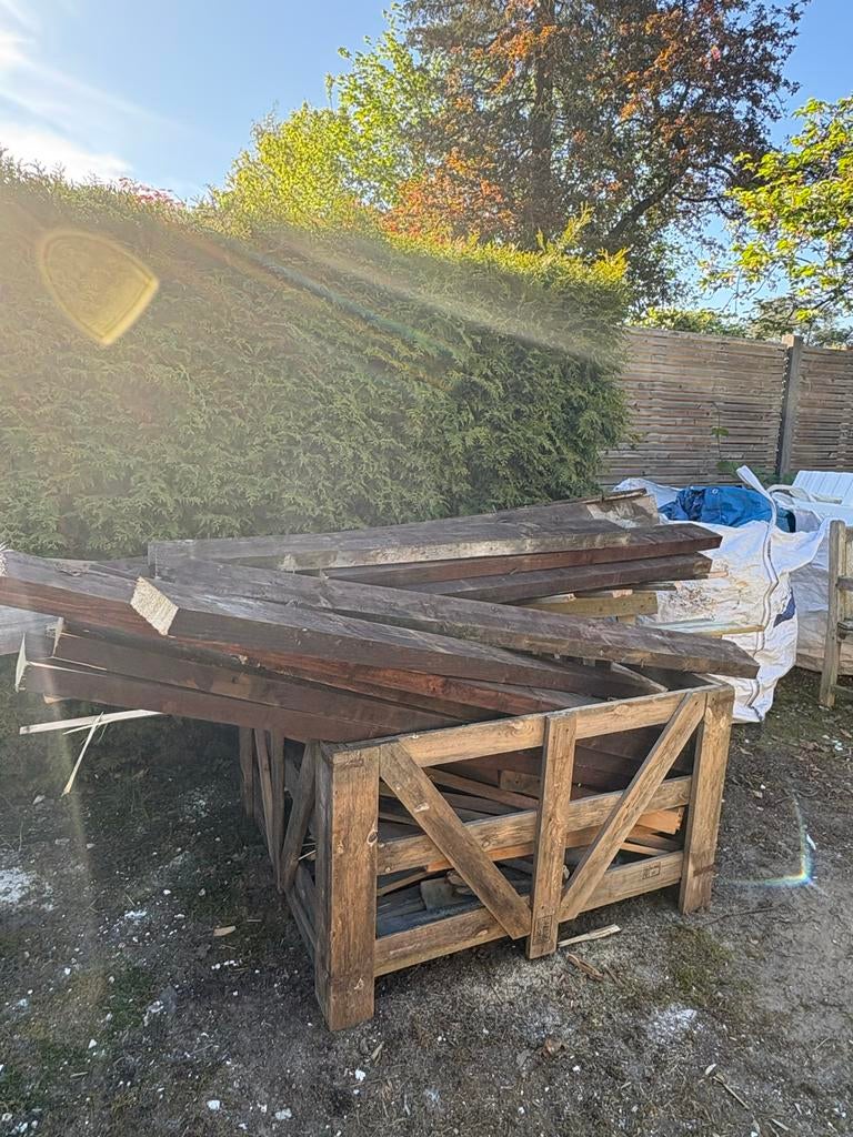 Gratis partij resthout en pallets, Ophalen, Gebruikt, 50 mm of meer, Pallet