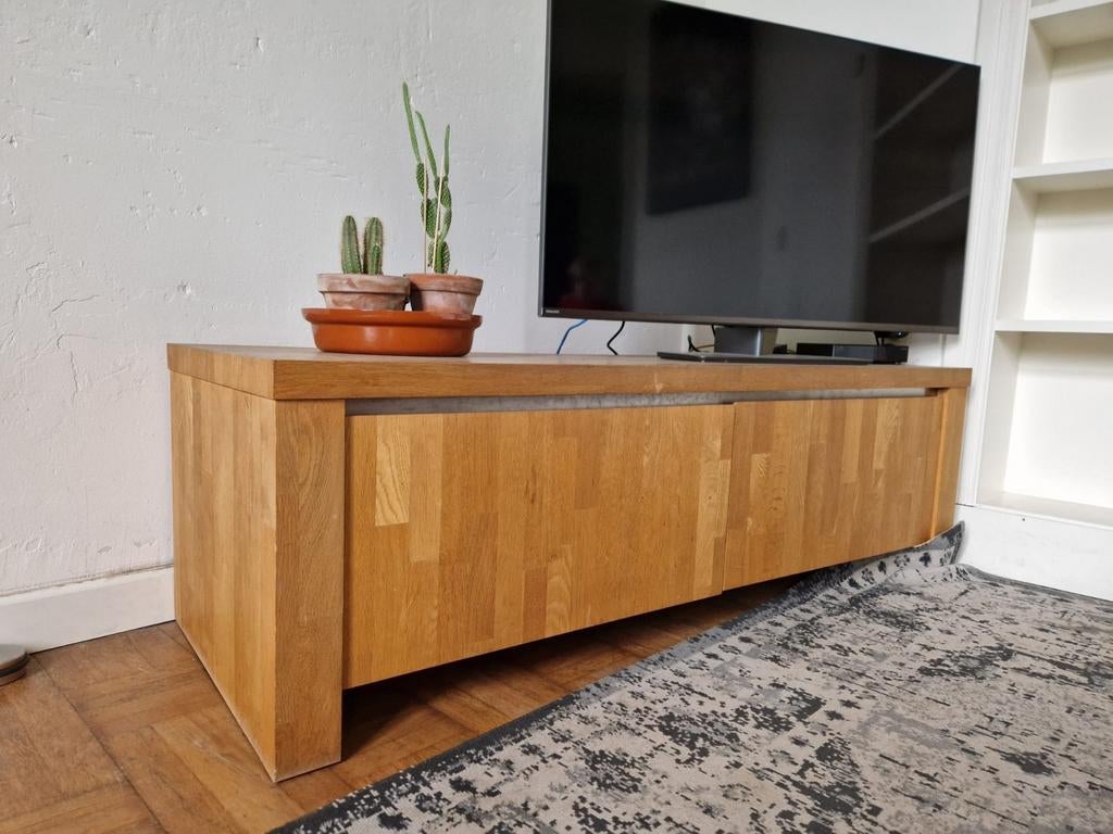 Eettafel tv meubel en salontafel set, Huis en Inrichting, 100 tot 150 cm, Eikenhout, Ophalen of Verzenden, Zo goed als nieuw