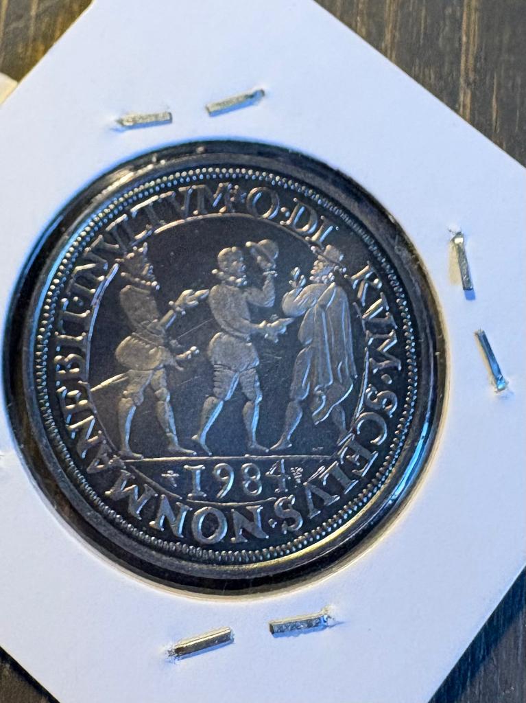 Penning moord willem van oranje, Ophalen of Verzenden, Overige materialen, Nederland