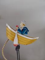 Roeiboot en roeier, Ophalen of Verzenden