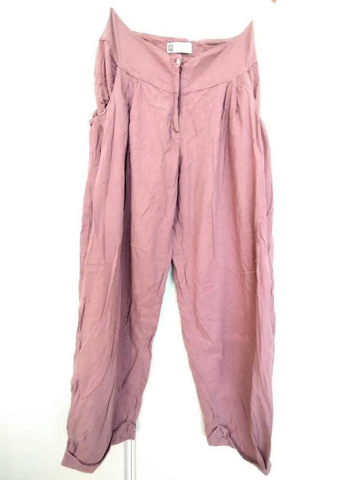 Mais il est ou le soleil zomerbroek plofbroek bio katoen, Kleding | Dames, Broeken en Pantalons, Gedragen, Maat 38/40 (M), Roze