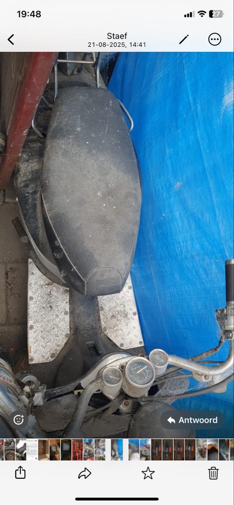 Lelijke Retro scooter te koop voor onderdelen, Ophalen of Verzenden, Gebruikt, Zadel, Overige merken