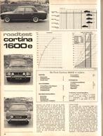 Autovisie test Ford Cortina 1600 e 1969, Ophalen of Verzenden, Gelezen, Ford