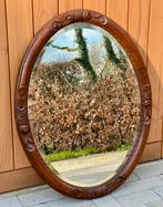 Jugendstil spiegel, 1880-1920. Eiken lijst. Prima staat., Ophalen, Rechthoekig