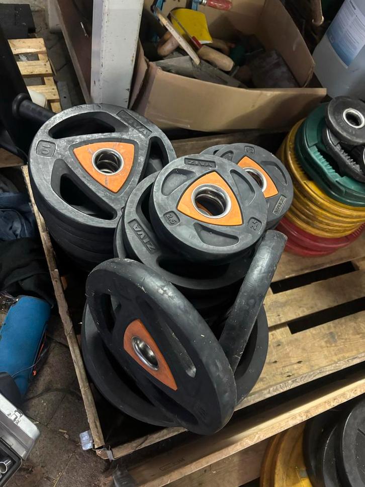 Ziva PU halterschijven, Sport en Fitness, Fitnessmaterialen, Gebruikt, Halterschijven, Ophalen