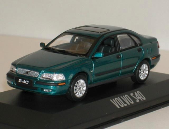 Minichamps. Volvo. S40 2000 petrol groen metallic 1:43 mib., Hobby en Vrije tijd, Modelauto's | 1:43, Nieuw, Auto, MiniChamps