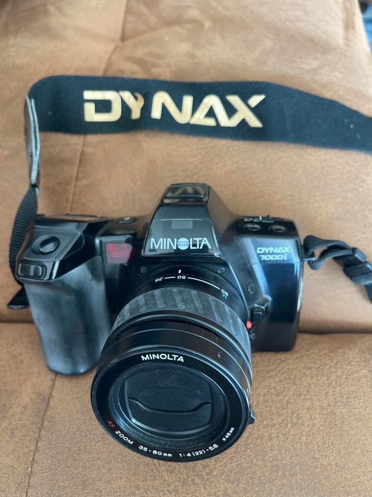 Minolta Dynax 7000i Spiegelreflexcamera met accessoires, Audio, Tv en Foto, Fotocamera's Analoog, Ophalen, Gebruikt, Spiegelreflex