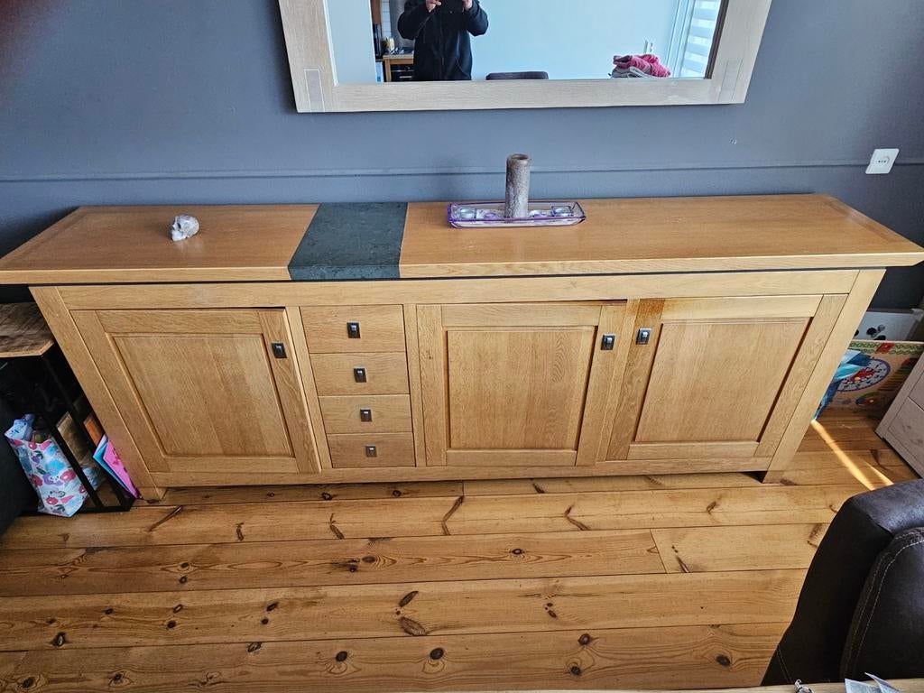 Houten dressoir met lades en deuren, Ophalen