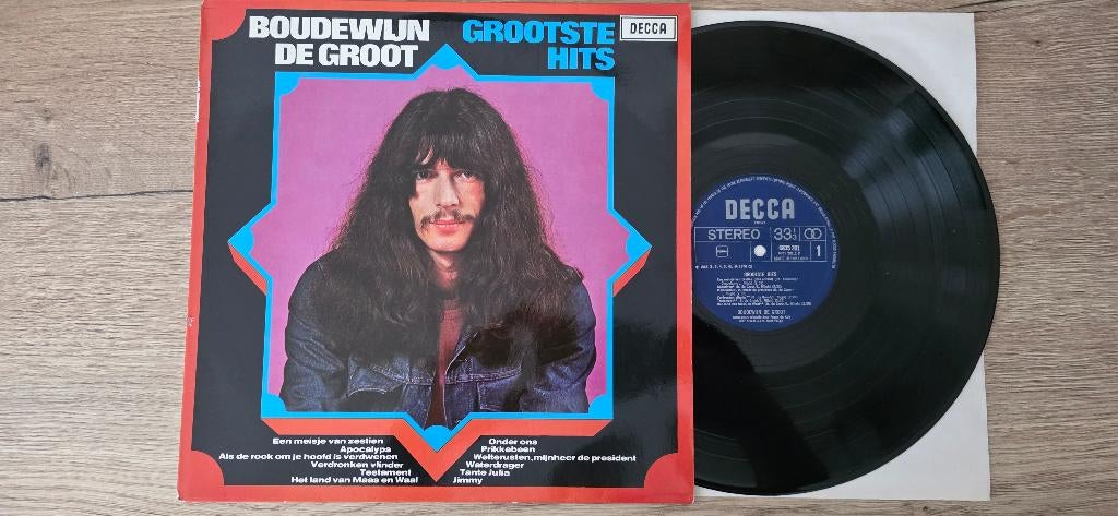 Boudewijn de groot - grootste hits LP vinyl, Cd's en Dvd's, Gebruikt, Originele persing, Ophalen of Verzenden, 1970 - 1979