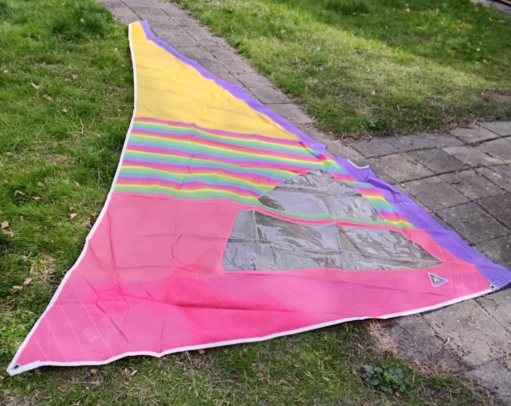 Happy surfing oa North Sails Fun Mullo 5.4 m² zeilen-gieken, Watersport en Boten, Ophalen, Gebruikt, Complete set, 5 tot 7 m²