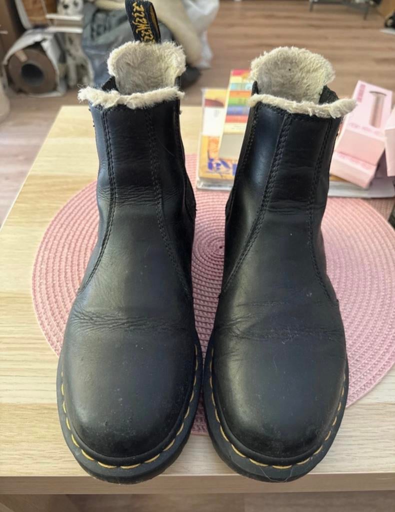 Dr. Martens Chelsea Boots - Zwart Leer maat 41, Ophalen of Verzenden, Gedragen, Zwart, Lage of Enkellaarzen