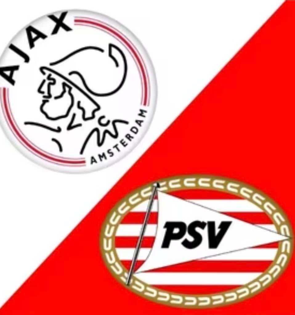 2 tickets AJAX - PSV. 2 Mei vak 423, Tickets en Kaartjes, Twee personen, Mei
