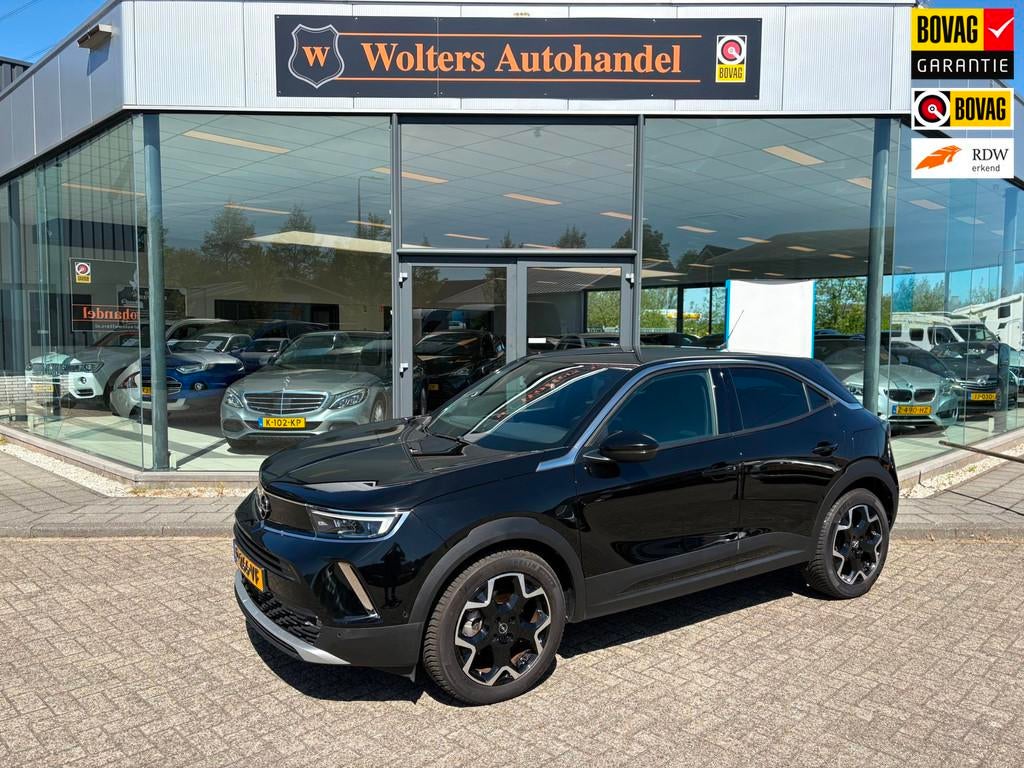 Opel Mokka-e Ultimate 50-kWh 7.4kw bl., Auto's, Opel, 136 pk, Zwart, Mokka-e, Geïmporteerd