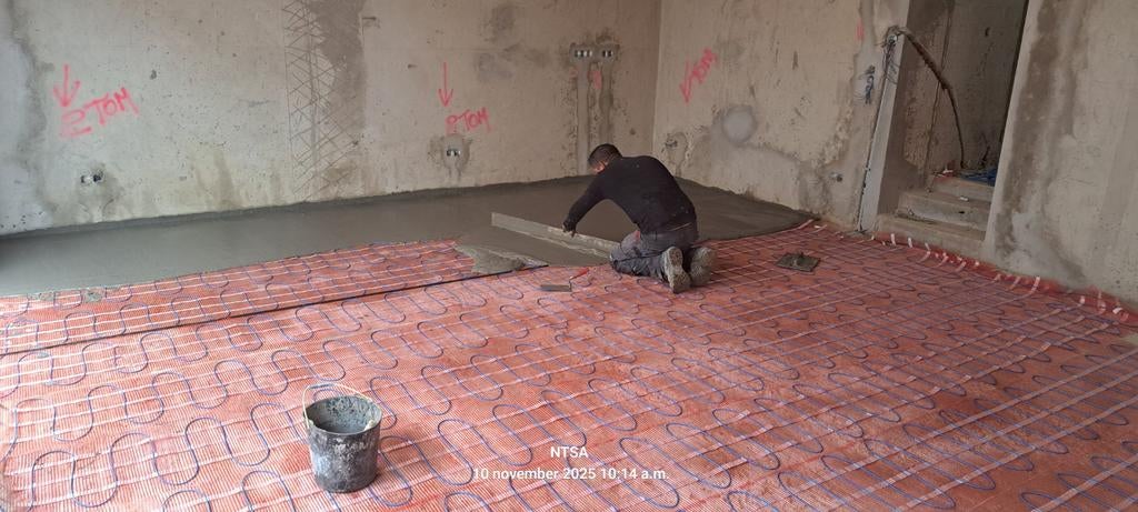 Vloerverwarming zowel matten als folie. Vanaf €10 per m2, Doe-het-zelf en Verbouw, Verwarming en Radiatoren, Ophalen of Verzenden