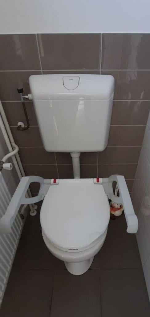 Wc bril verhoger met armsteunen, Ophalen