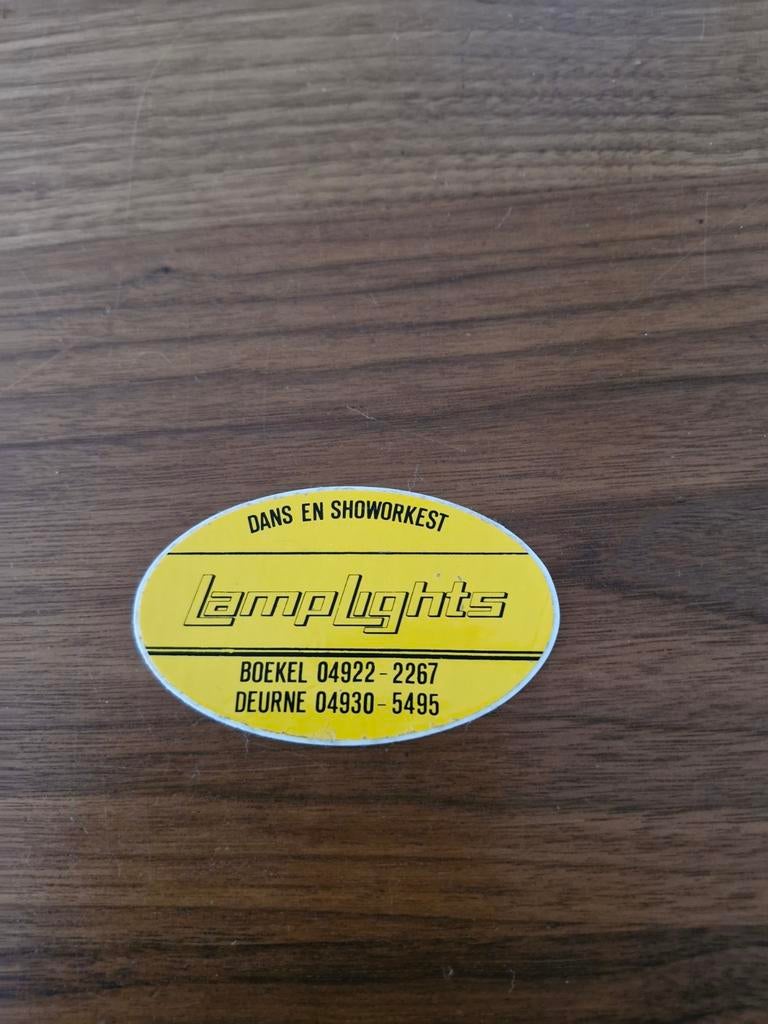7083 Lamplights Dans en Showorkest Sticker, Verzamelen, Stickers, Ophalen of Verzenden, Gebruikt, Overige typen
