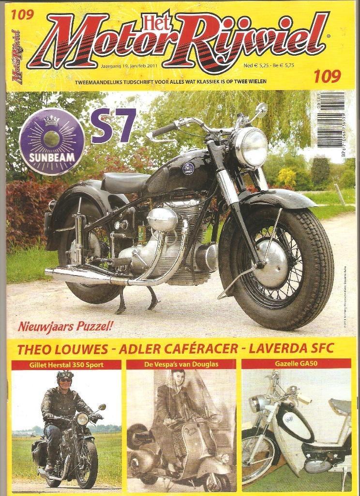 109 – Sunbeam – Vespa – Laverda – Gazelle – Gillet Herstal, Ophalen of Verzenden, Zo goed als nieuw, Sport en Vrije tijd