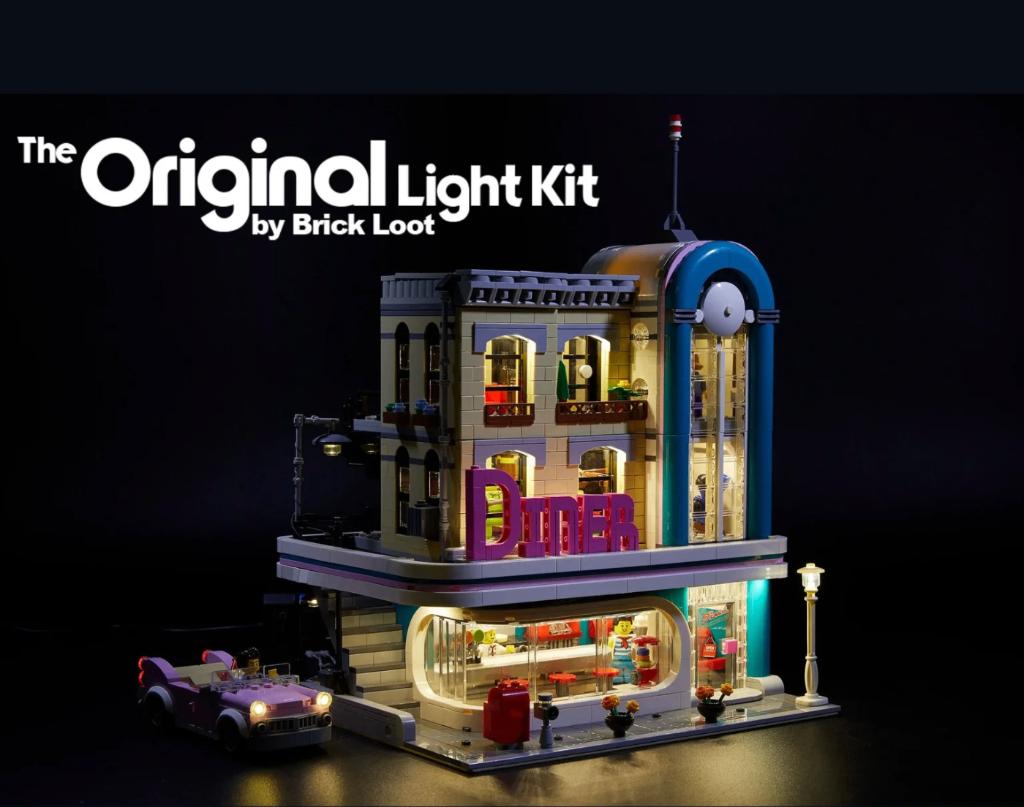Verlichtingset LED voor de 10260 Downtown Diner verlichting, Ophalen of Verzenden, Nieuw, Overige merken