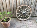 Houten karrenwiel 90 cm, Antiek en Kunst, Ophalen