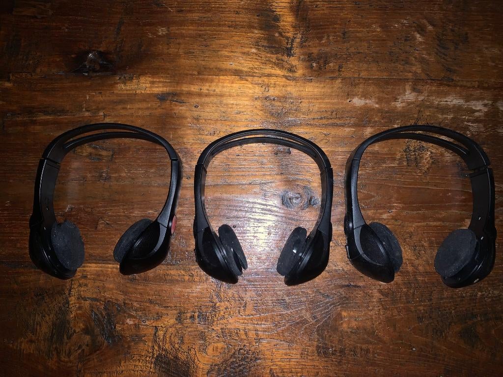 3x GM Wireless Headphone Dual Channel Chevrolet GMC, Overige merken, Gebruikt, Draadloos, Op oor (supra aural)