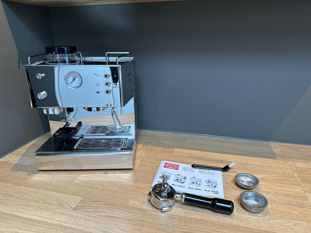 QuickMill 3035 Espressomachine, Garantie, Witgoed en Apparatuur, Quickmill, Espresso apparaat, Zo goed als nieuw, Afneembaar waterreservoir