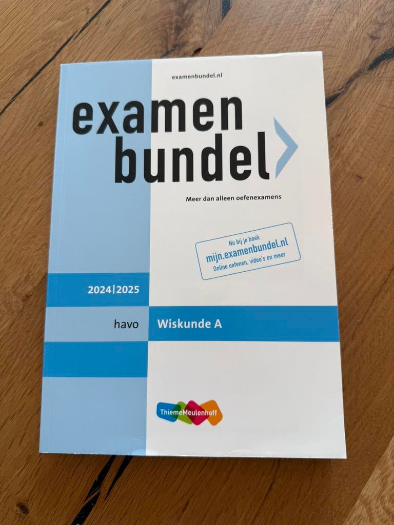 Examenbundel Havo Wiskunde A 2024-2025, Ophalen of Verzenden, Gelezen, HAVO