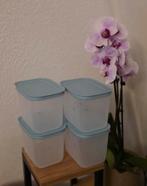 Tupperware diepvriesdozen 1,1 liter - set van 4, Huis en Inrichting, Keuken | Tupperware, Ophalen of Verzenden, Nieuw, Blauw, Bak of Kom