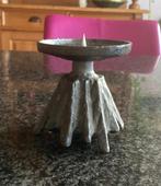 Kandelaar, gietijzer, brutalist, Horst Dalbeck, vintage, Antiek en Kunst, Antiek | Kandelaars, Ophalen, Overige materialen