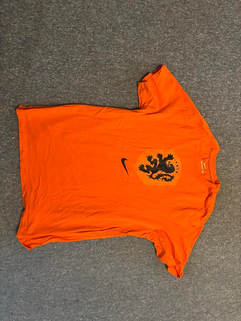 Nike Oranje KNVB T-shirt - Nederland maat M, Ophalen of Verzenden, Gedragen, Overige maten, Oranje