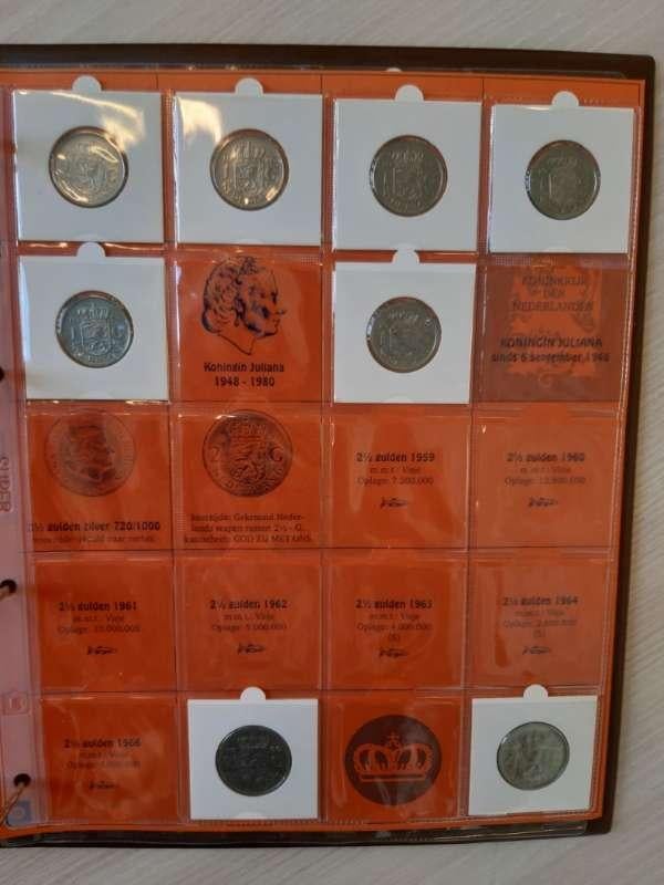Nederland verzameling Juliana 1 Cent t/m 2,5 Gulden, Postzegels en Munten, Munten | Nederland, Koningin Juliana, Setje, Zilver