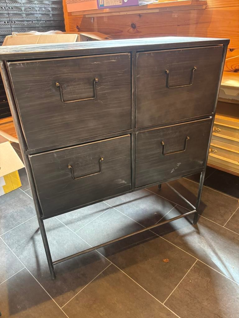 Industriele ijzeren kast, Huis en Inrichting, Kasten | Lockerkasten, Ophalen, Gebruikt