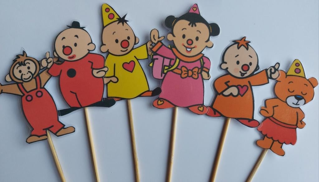 Set van 10 Bumba traktatie prikkers, Ophalen of Verzenden, Nieuw, Versiering, Verjaardag