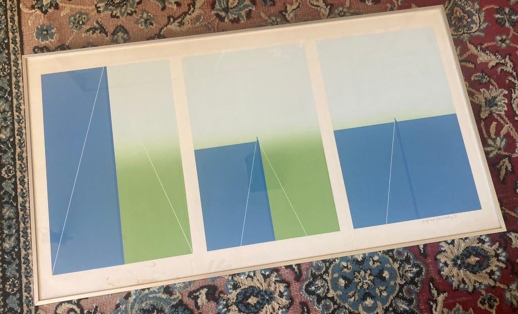 Zeefdruk Frits Hesseling, Antiek en Kunst, Kunst | Litho's en Zeefdrukken, Ophalen of Verzenden