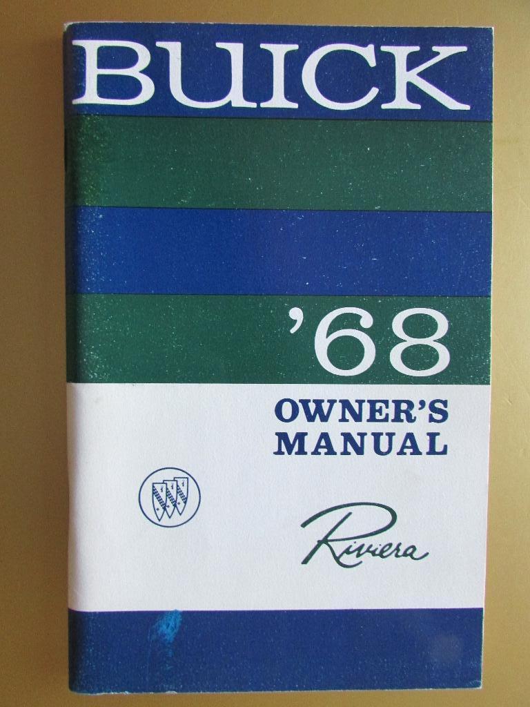 1968 BUICK Riviera owner's manual, Engels, Ophalen of Verzenden