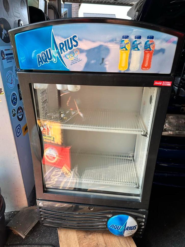 Aquarius Koelkast met Glazen Deur - Model HSC51, Witgoed en Apparatuur, Koelkasten en IJskasten, Gebruikt, Zonder vriesvak, 100 tot 150 liter