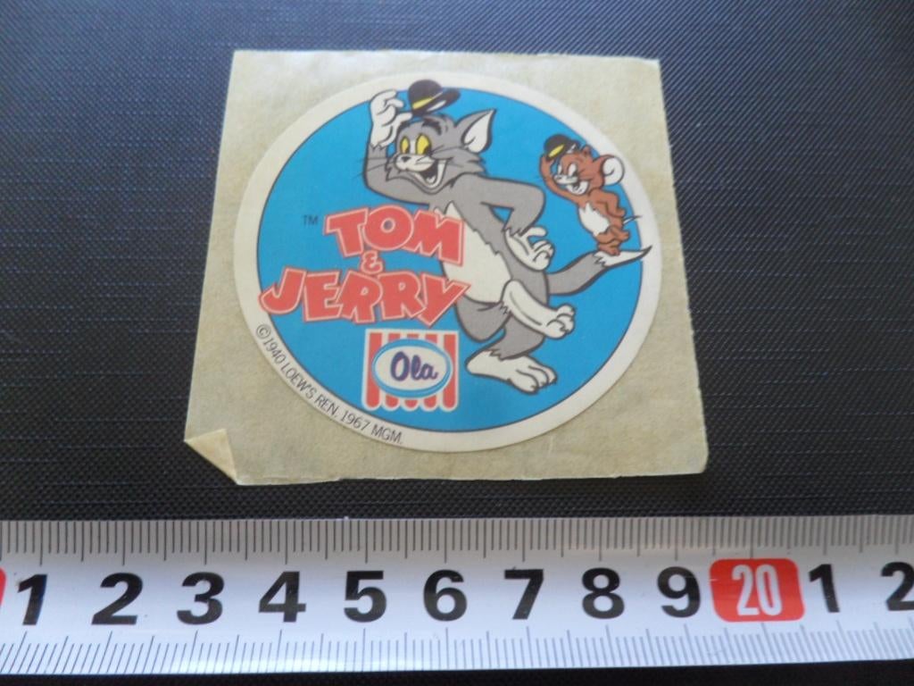 sticker OLA IJs  Tom & Jerry, Ophalen, Zo goed als nieuw