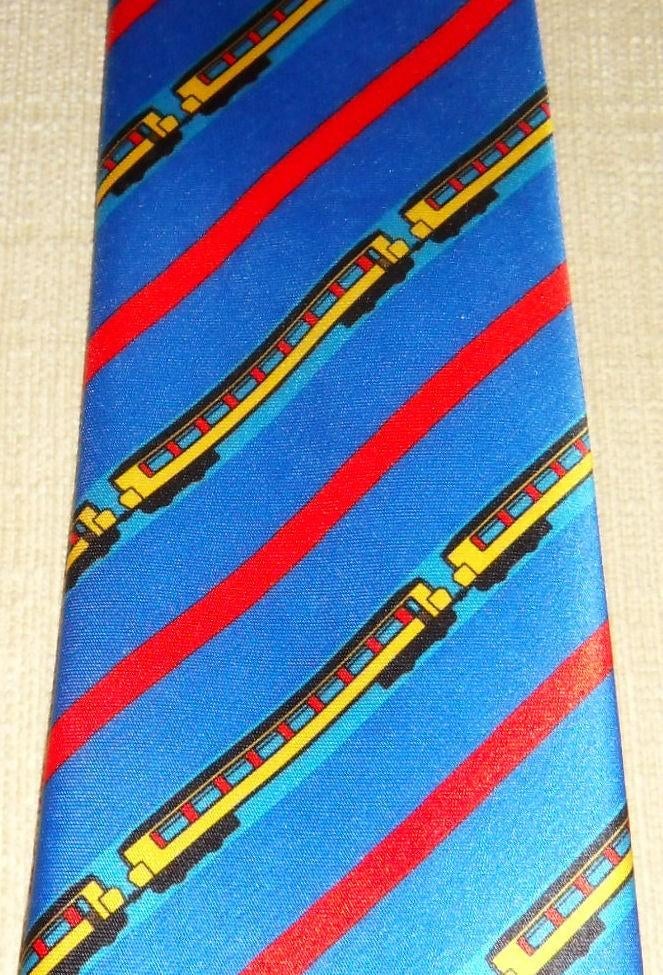 Nederlandse Spoorwegen NS stropdas blauw met rode strepen, Verzamelen, Spoorwegen en Tramwegen, Ophalen of Verzenden, Nieuw, Trein