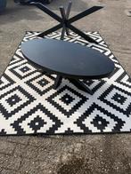 Ovale mango houten tafel hoog + laag model, Gebruikt, 100 tot 150 cm, 200 cm of meer, Ophalen of Verzenden