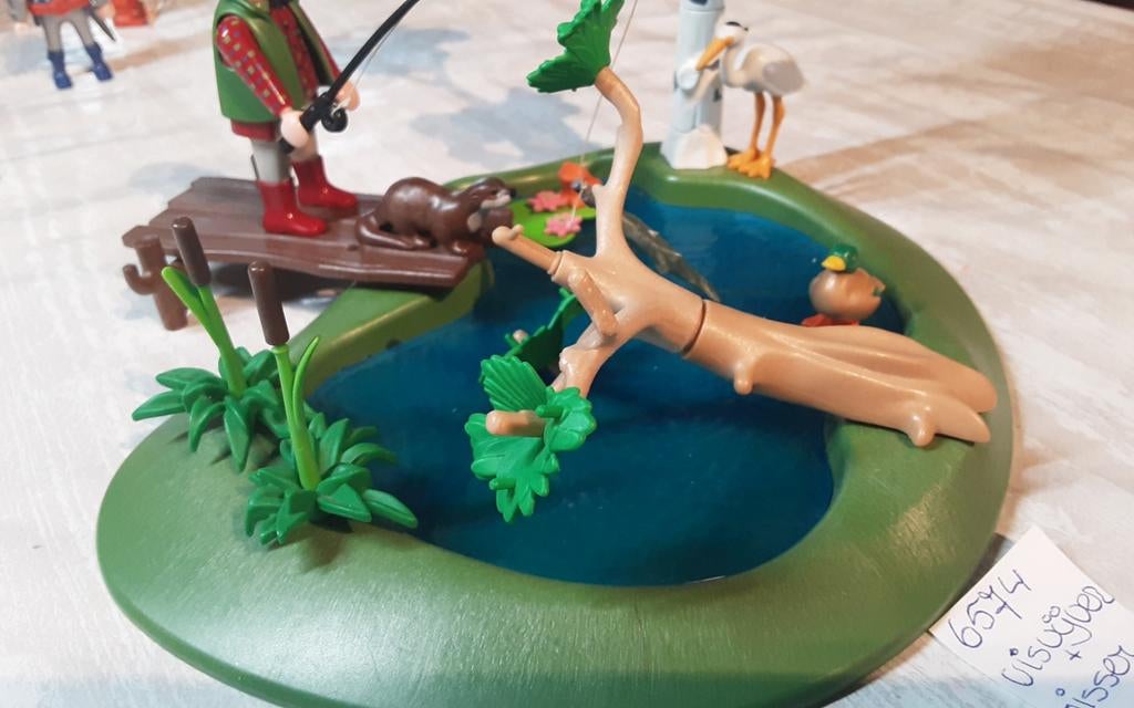 6574 visvijver met visser., Ophalen of Verzenden, Zo goed als nieuw, Complete set