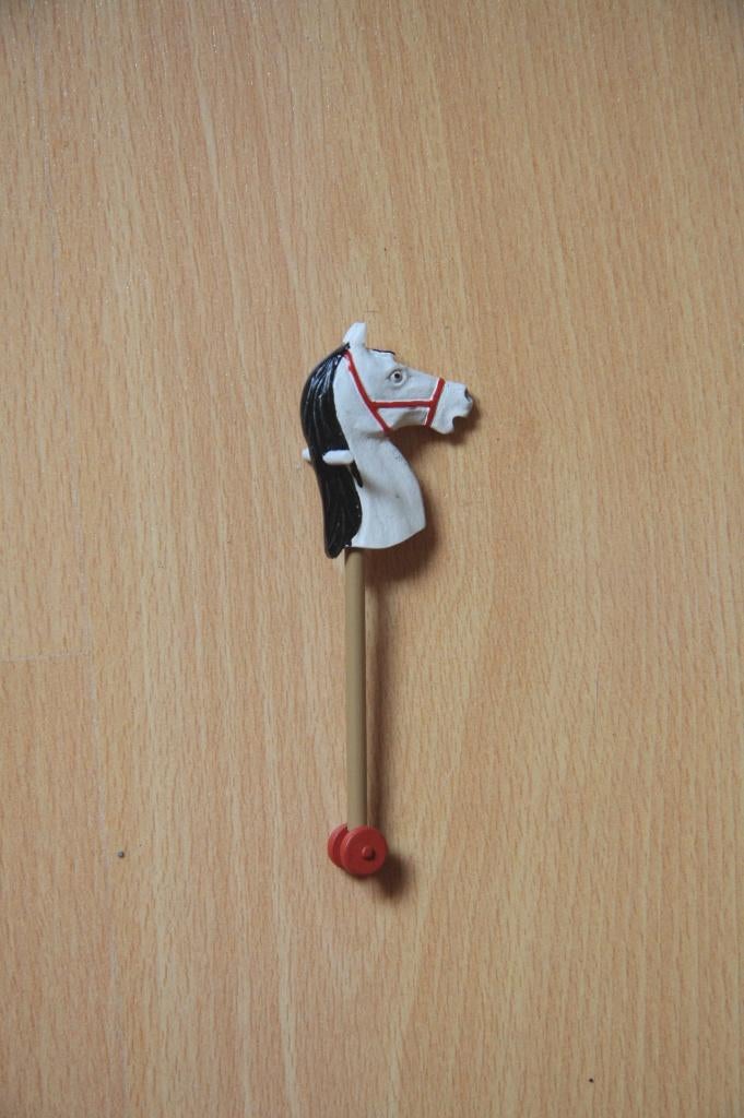 Steiff Stokpaardje stokpaard v tin gebruikt voor nursery, Ophalen of Verzenden, Nieuw, Decoratie