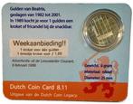 Dutch Coin Card van maart. De Beatrix gulden., Ophalen of Verzenden, Koningin Beatrix, 1 gulden, Losse munt
