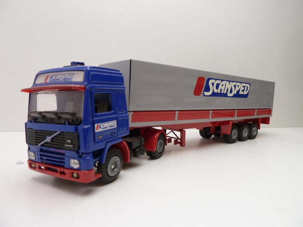 Volvo F12 Globetrooter  '' Scansped ''  Tekno, Hobby en Vrije tijd, Modelauto's | 1:50, Ophalen of Verzenden, Zo goed als nieuw